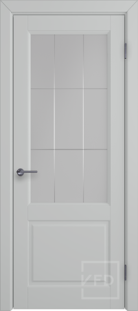 Межкомнатная дверь VFD Dorren ДО Silver/ Crystal Cloud L 600х2000