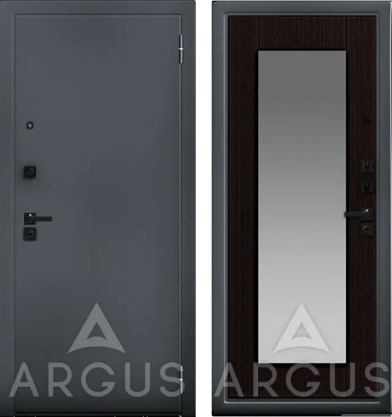 Входная дверь Argus ДА 86 Милли Букле графит/ Венге тисненный 870х2060 Левое