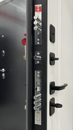 Входная дверь BOST Сенатор Графит/ Белый 970х2070 Правое