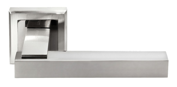 Дверная ручка Morelli Piquadro MH-37-S  SN/BN Никель белый/Никель черный