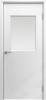 Влагостойкая дверь AquaDoor гладкая ДО модель 2 Серый/ Сатинат (прозрачное или матовое) 900х2000