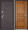 Входная дверь с терморазрывом Бульдорс TERMO 100 Букле шоколад/ Золотой дуб 10TD-2 950х2050 Левое