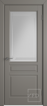 Межкомнатная дверь VFD Stockholm ДО Stone/ Crystal Cloud L 900х2000