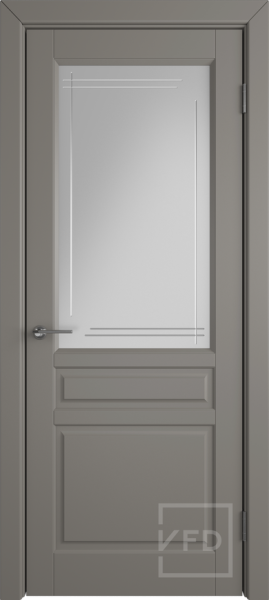 Межкомнатная дверь VFD Stockholm ДО Stone/ Crystal Cloud L 900х2000