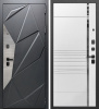 Входная дверь Дельта-3Д Черный эксимер/ Белый матовый 860х2050 Левое