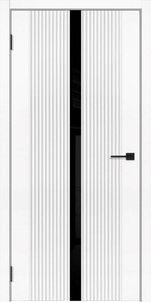 Межкомнатная дверь ALEX DOORS Николь Белая эмаль (soft)/ Белый лакобель 600х2000