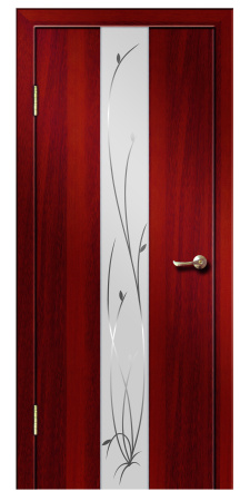 Межкомнатная дверь Дверная линия Стиль ветка Итальянский орех 600х2000