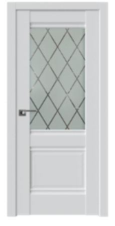 Межкомнатная дверь Дубрава Сибирь Омега ДО Soft Touch Белый/ Мателюкс 600х2000