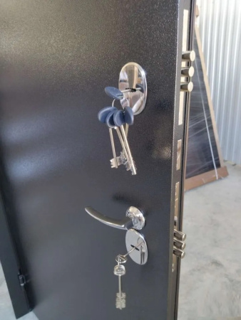 Входная дверь с терморазрывом Промет Термо Норд Антик серебро