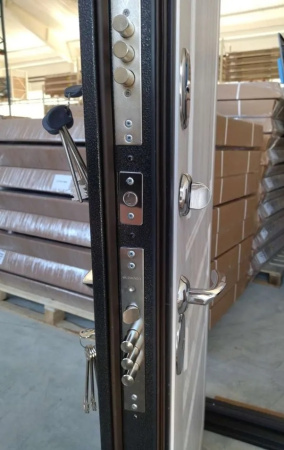 Входная дверь с терморазрывом Промет Термо Норд Антик серебро