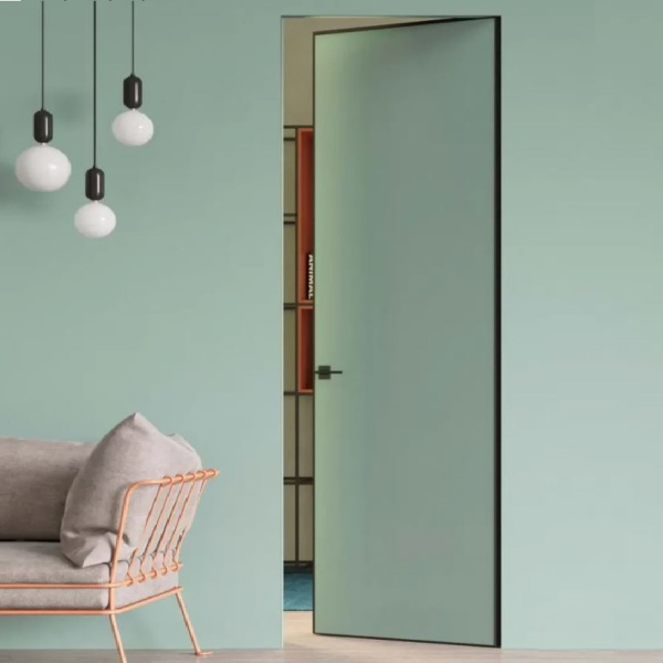 Скрытая дверь INVISIBLE 4 REVERS  Грунтованное/ кромка черная 900х2300 (КОМПЛЕКТ)