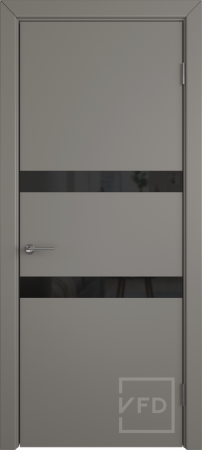 Межкомнатная дверь VFD Niuta ДО Stone/ Black Gloss 600х2000