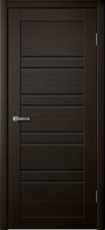 Межкомнатная дверь FlyDoors 282 ДО  Дуб мокко/ Черный лакобель  700х2000