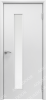 Влагостойкая дверь AquaDoor гладкая ДО модель 4 Белый/ Каленое 800х2000