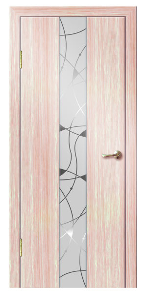 Межкомнатная дверь Дверная линия Стиль абстракто Ясень белый 900х2000