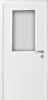 Влагостойкая дверь Kapelli classic ДО Белый 900х2000/ ст. Прозрачное h900х600