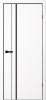 Межкомнатная дверь Optimum Л7 ПЭТ Белый/ кромка ABS черная с 4-х сторон 600х2000