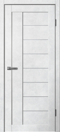 Межкомнатная дверь FlyDoors 201 ДО Бетон светлый/ Зеркало 600х2000