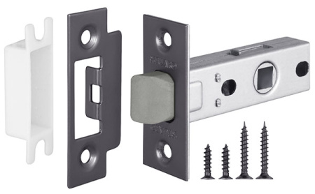 Защелка межкомнатная пластиковая Fuaro PLASTP12-45-25 GR Графит