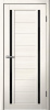 Межкомнатная дверь FlyDoors 203 ДО Ясень снежный/ Черный лакобель 800х2000