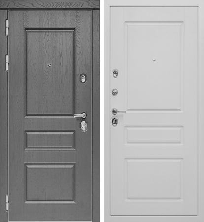 Входная дверь KOVA Каролина Сандал серый/ Сосна прованс 860х2050 Левое