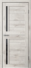 Межкомнатная дверь FlyDoors 202 ДО Дуб арктик/ Черный лакобель 700х2000