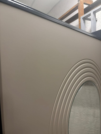 Входная дверь с терморазрывом Страж 3К Тепло Овальное зеркало