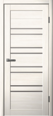 Межкомнатная дверь FlyDoors 282 ДО  Ясень снежный/ Мателюкс бронза  700х2000