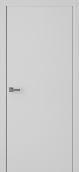 Межкомнатная дверь WestStyle Гладкое ДГ Emlayer серый/ кромка ABS серая 900х2000
