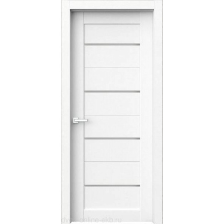 Межкомнатная дверь FRANT RONDO G-204 White crystal/ Сатинат матовое 900х2000
