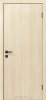Межкомнатная дверь DVERONA Флэт CPL Ясень Аляска/ ABS черная 600х2000