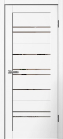 Межкомнатная дверь FlyDoors B2 ДО  Ясень белый/ Зеркало  900х2000