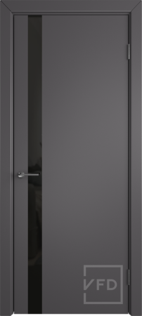 Межкомнатная дверь VFD Niuta Ett ДО Graphite/ Black Gloss 900х2000