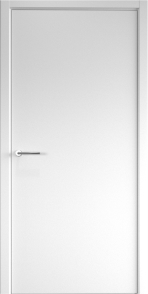 Межкомнатная дверь Albero Стиль Флэт ДГ Белый 600х2000 (Врезка под замок)
