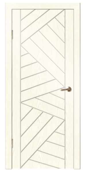 Межкомнатная дверь Дверная линия Техно ДГ Ясень белый 900х2000