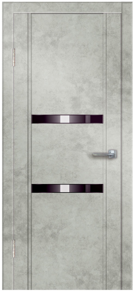 Межкомнатная дверь Дверная линия М4 ДO Крем/ Белый лакобель 600х2000