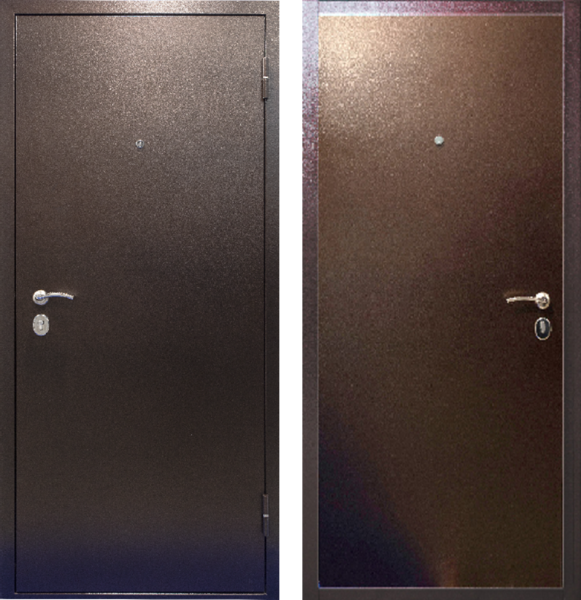 Входная дверь Промет Титан 1 металл Антик медь 860х2050 Левое