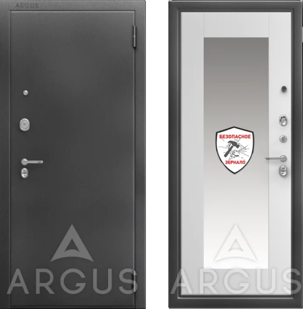 Входная дверь Argus ДА 66 Милли Антик серебро/ Силк маус 970х2050 Левое