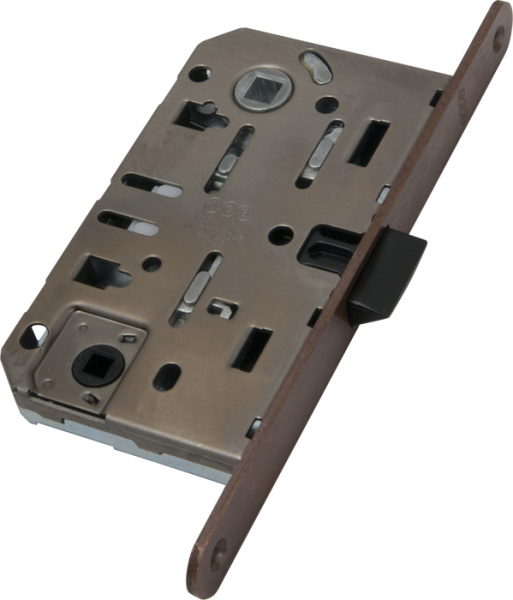 Защелка сантехническая пластиковая AGB B01102.50 без отв.пл.  AB Бронза