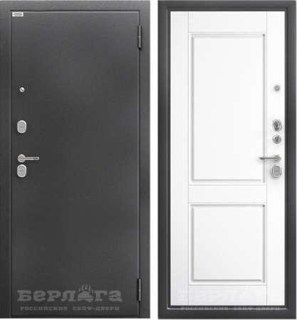 Входная дверь Берлога Тринити Ромео (промо)  Антик серебро/ Белый арктик 870х2060 Левое