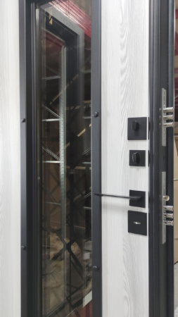 Входная дверь с терморазрывом Argus Тепло Муар графит Бриан