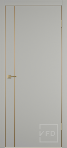 Межкомнатная дверь VFD Urban 1V Emalex Taupe/ кромка GE с 4-х сторон 900х2000 (Врезка под замок)