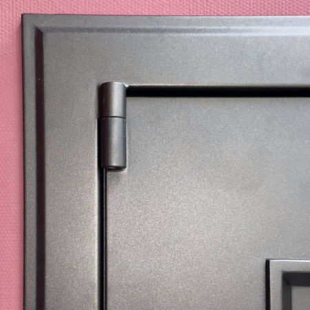 Входная дверь с терморазрывом AGAT Сургут Муар коричневый с блестками/ Белый 960х2050 Правое