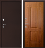 Входная дверь с терморазрывом Страж 3К Тепло Антик медь/ Золотой дуб 960х2050 Правое