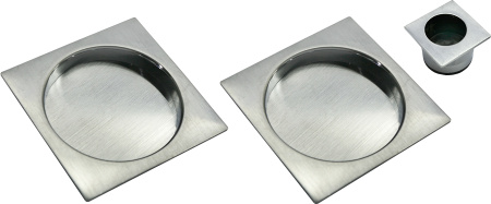 Ручки для раздвижной двери Morelli MHS-2  SC Хром матовый (2 шт.)