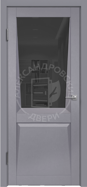 Межкомнатная дверь ALEX DOORS Ариана-1 ДО Серый/ Сатин серый 900х2000