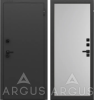 Входная дверь с терморазрывом Argus Тепло Муар графит 7021 Ивен Силк маус 870х2050 Правое