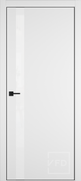 Межкомнатная дверь VFD Urban 1SV Emalex Ice/ White Gloss/ кромка BE с 4-х сторон 900х2000 (Врезка под замок)