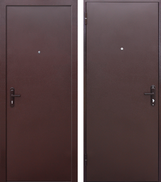 Входная дверь Ferroni СтройГост 5 РФ внутреннее открывание Медный антик 860х2050 Левое