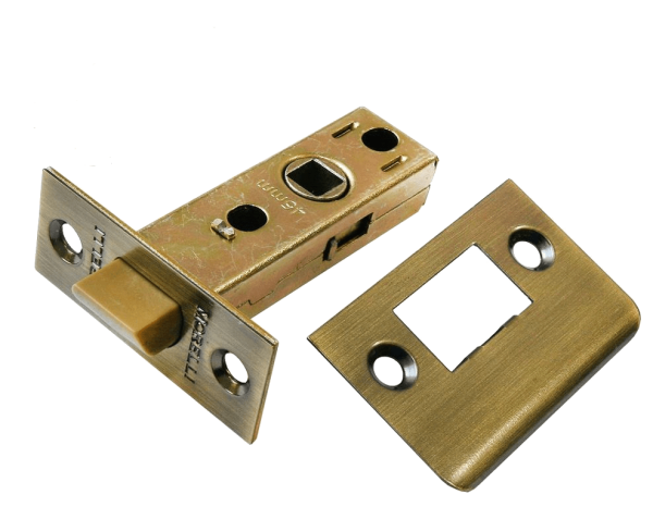 Защелка межкомнатная металлическая Morelli L6-45  AB Бронза античная